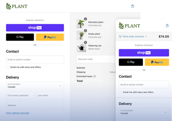 Shopify's checkout