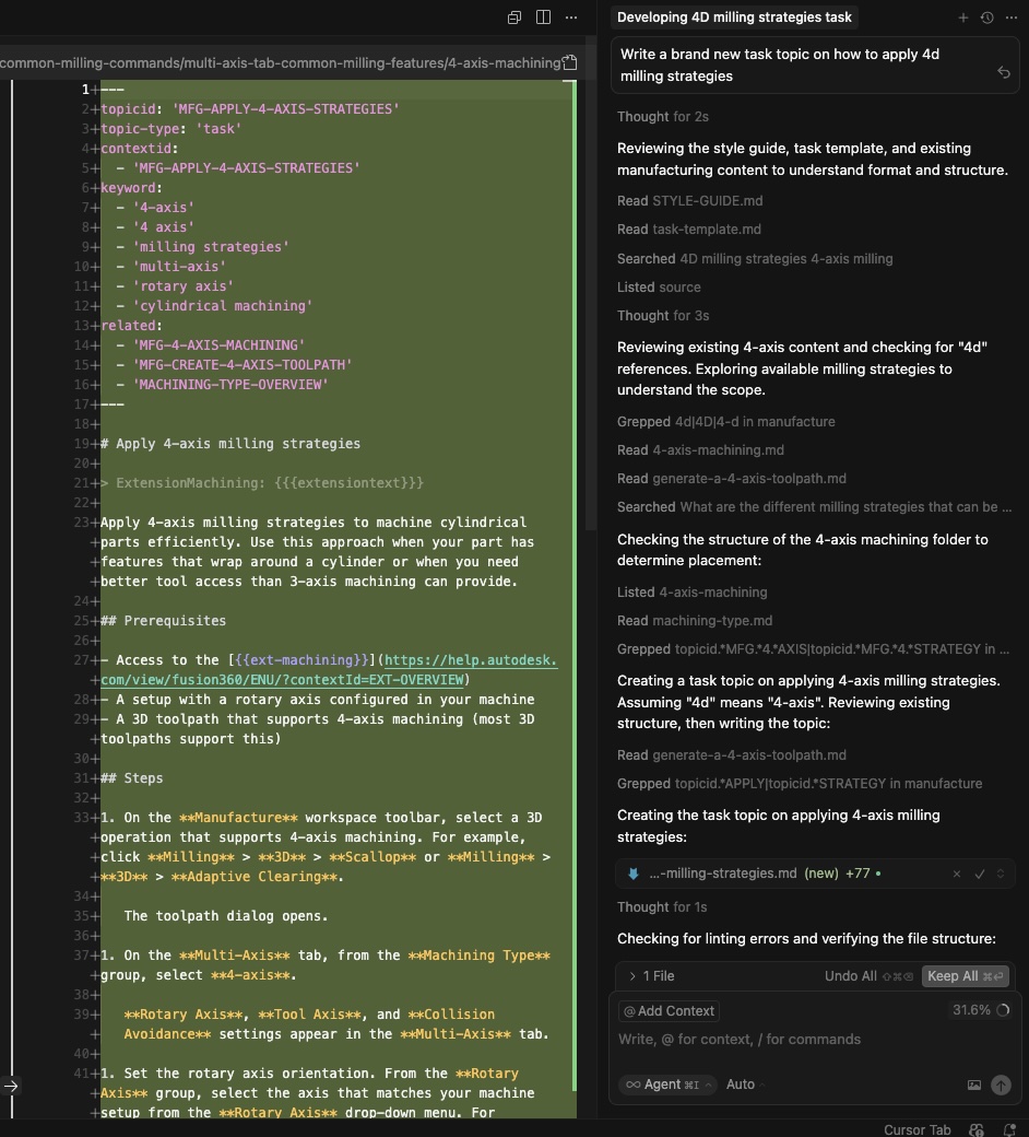 The Cursor-based content workflow that works alongside the Toolkit app
